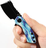 Kansept Knives Mini Korvid Linerlock Icicle Camo G10 Folding 154CM Knife T3030C2