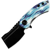 Kansept Knives Mini Korvid Linerlock Icicle Camo G10 Folding 154CM Knife T3030C2