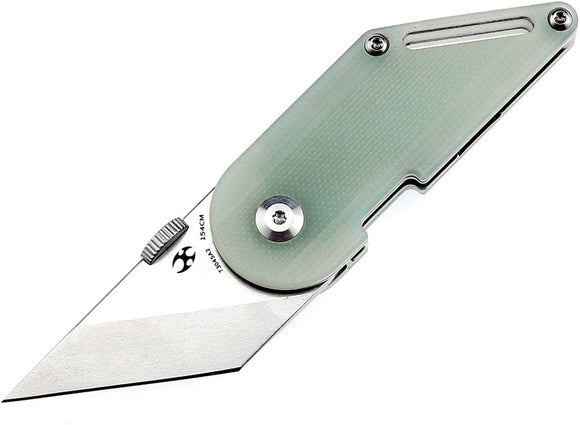 Kansept Knives Dash Linerlock Jade G10 Folding 154CM Pocket Knife T3045A2