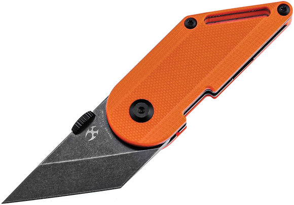 Kansept Knives Dash Linerlock Orange G10 Folding 154CM Pocket Knife T3045A3