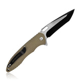 Kubey Brown G10 Handle  Linerlock Folding D2 Pocket Knife 003d