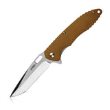 Kubey Brown G10 Handle Linerlock Folding D2 Pocket Knife 064 - Kubey Sale