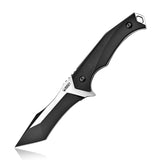 Kubey Tanto Black G10 D2 Fixed Blade Full Tang Knife 8.9" 157B