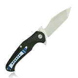 Kubey Carbon Fiber Linerlock D2 Folding Pocket Knife 159