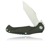 Kubey Carbon Fiber Linerlock D2 Folding Pocket Knife 159