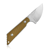 Kubey EDC Tan G10 D2 Fixed Blade Full Tang Knife 7.28" 167A