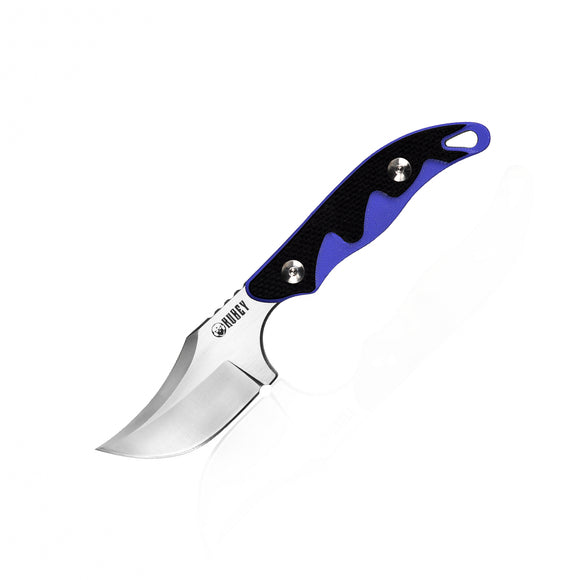 Kubey EDC Blue Black G10 D2 Fixed Blade Trailing Full Tang Knife 169