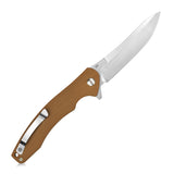 Kuber Brown G10 Linerlock Folding D2Pocket Knife 176a