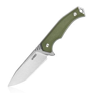 Kubey Green G10 SW D2 Full Tang Fixed Blade Knife 8.9" 184A