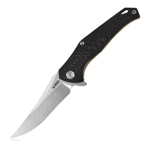 Kubey 202 Black & Bronze Titanium Framelock Folding S35Vn Pocket Knife 202a