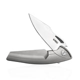 Kubey Titanium Handle Framelock Folding S35Vn Pocket Knife 204d