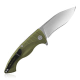 Kubey Outdoor Green G10 Linerlock Flipper Folding D2 Pocket Knife 208b