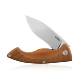 Kubey Brown G10 Linerlock Folding D2 Pocket Knife 208c