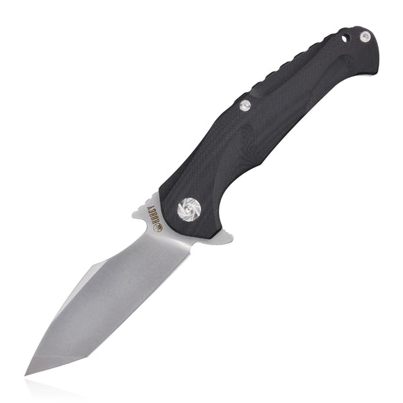 Kubey Black G10 Linerlock Folding D2 Pocket Knife 210a