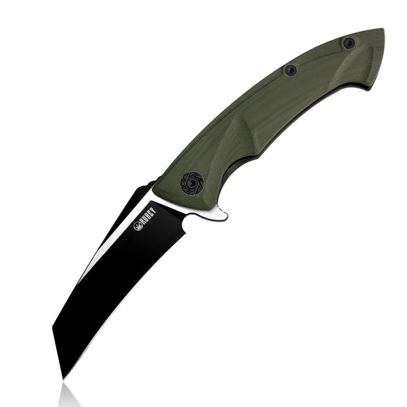 Kubey Green G10 Linerlock Folding D2 Pocket Knife 212f