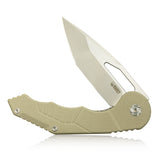 Kubey Tan G10 Linerlock Folding N690 Pocket Knife 217b