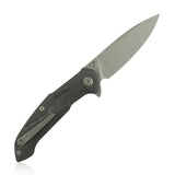 Kubey Carbon Fiber Handle Linerlock Folding N690 Pocket Knife 219b