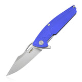 Kubey 221 Blue G10 Linerlock Folding D2 Pocket Knife 221c