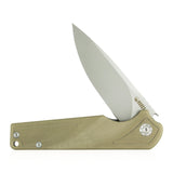 Kubey 233 Tan G10 Flipper Linerlock Folding D2 Pocket Knife 233b