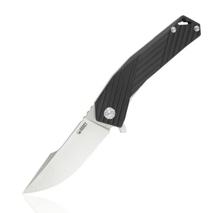 Kubey Black G10 Linerlock Folding D2 Pocket Knife 234a - Kubey Sale