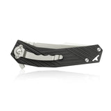 Kubey Black G10 Linerlock Folding D2 Pocket Knife 234a - Kubey Sale