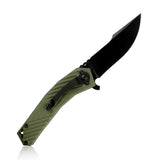 Kubey Green G10 Linerlock Folding D2 Pocket Knife 234b - Kubey Sale