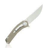 Kubey Green G10 Linerlock Folding D2 Pocket Knife 234c - Kubey Sale