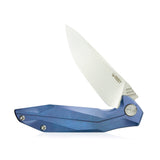 Kubey Nova Blue Titanium Linerlock Folding D2 Pocket Knife 235d - Kubey Sale