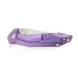 Kubey Nova Purple Titanium Linerlock Folding D2 Pocket Knife 235c - Kubey Sale