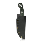 Kubey Totem Stonewashed D2 Green Black G10 Fixed Blade Knife 250B