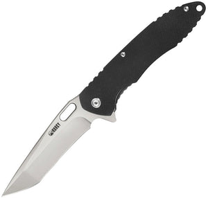 Kubey Dark Knight Pocket Knife Linerlock Black G10 Folding AUS-10A Blade 003