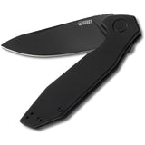 Kubey Nova Linerlock Smooth Black G10 Folding D2 Tool Steel Pocket Knife 117B