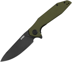 Kubey Nova Linerlock Smooth OD Green G10 Folding D2 Tool Steel Pocket Knife 117E