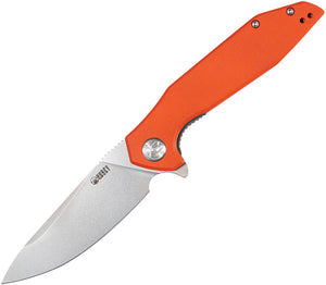 Kubey Nova Linerlock Smooth Orange G10 Folding D2 Tool Steel Pocket Knife 117H