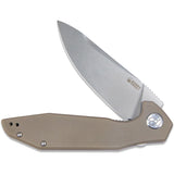 Kubey Nova Linerlock Rugged Tan G10 Folding D2 Tool Steel Pocket Knife 117I