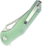 Kubey Phemius Linerlock Jade G10 Folding 14C28N Clip Pt Pocket Knife 149D
