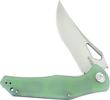 Kubey Phemius Linerlock Jade G10 Folding 14C28N Clip Pt Pocket Knife 149D