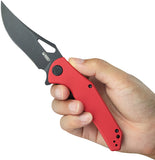 Kubey Phemius Linerlock Red G10 Folding 14C28N Clip Pt Pocket Knife 149F