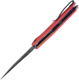 Kubey Phemius Linerlock Red G10 Folding 14C28N Clip Pt Pocket Knife 149F