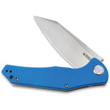 Kubey Flash Pocket Knife Linerlock Blue G10 Folding D2 Steel Blade 158A2