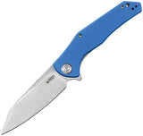 Kubey Flash Pocket Knife Linerlock Blue G10 Folding D2 Steel Blade 158A2