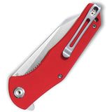 Kubey Flash Linerlock Red G10 D2 Tool Stainless Steel Folding Pocket Knife 158D