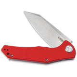 Kubey Flash Linerlock Red G10 D2 Tool Stainless Steel Folding Pocket Knife 158D