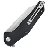 Kubey Flash Linerlock Black G10 D2 Tool Stainless Steel Folding Pocket Knife 158E