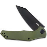 Kubey Flash Linerlock Green G10 D2 Tool Black Steel Folding Pocket Knife 158F