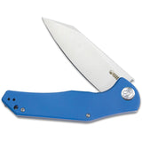 Kubey Flash Linerlock Blue G10 D2 Tool Stainless Steel Folding Pocket Knife 158H