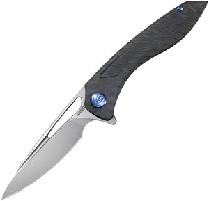 Kubey Veloce Framelock Flamed Titanium Folding CPM-S90V Pocket Knife 171I