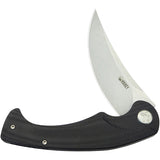 Kubey Scimitar Linerlock Black G10 Folding AUS-10 Trailing Pt Pocket Knife 173E