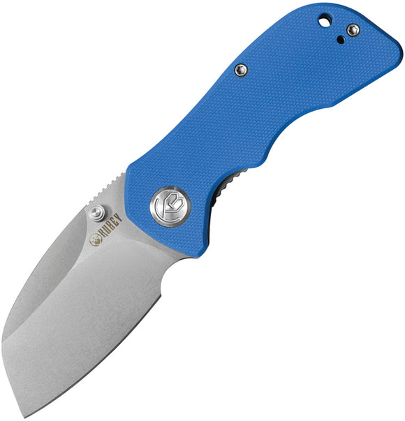 Kubey Karaji Linerlock Blue G10 Folding D2 Steel Sheepsfoot Pocket Knife OPEN BOX