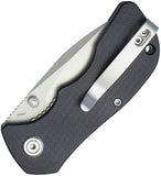 Kubey Karaji Linerlock Black G10 Folding 14C28N Spear Point Pocket Knife 180L